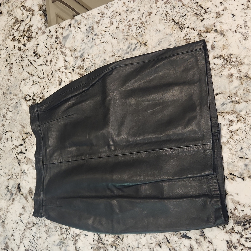 Vintage leather skirt